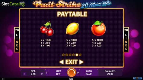 fruit strike 20 multi win game 00 from 1 votes